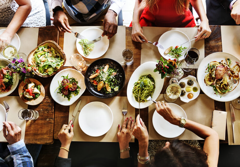 Photo of people eating food at restaurants in Highlands NC